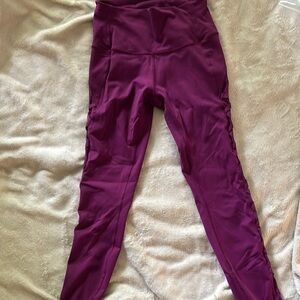 lululemon athletica Purple Leggings High Waist Performance